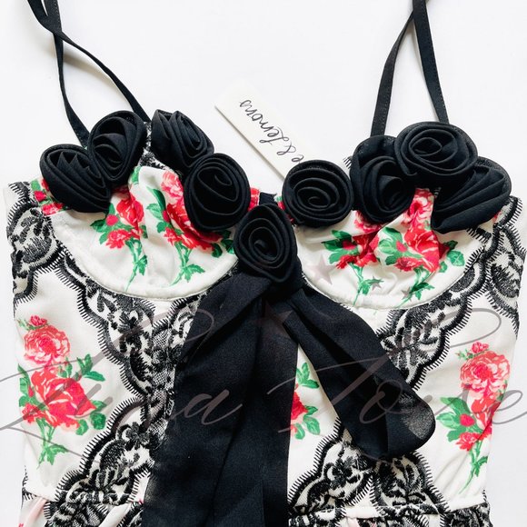 FOR LOVE & LEMONS Daje Bustier Crop Top NWT - Picture 5 of 10